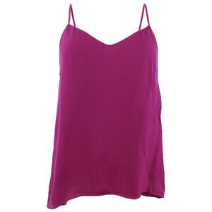Nicole Miller Women's Silk Blend High-Low Hem Camisole - Very Berry